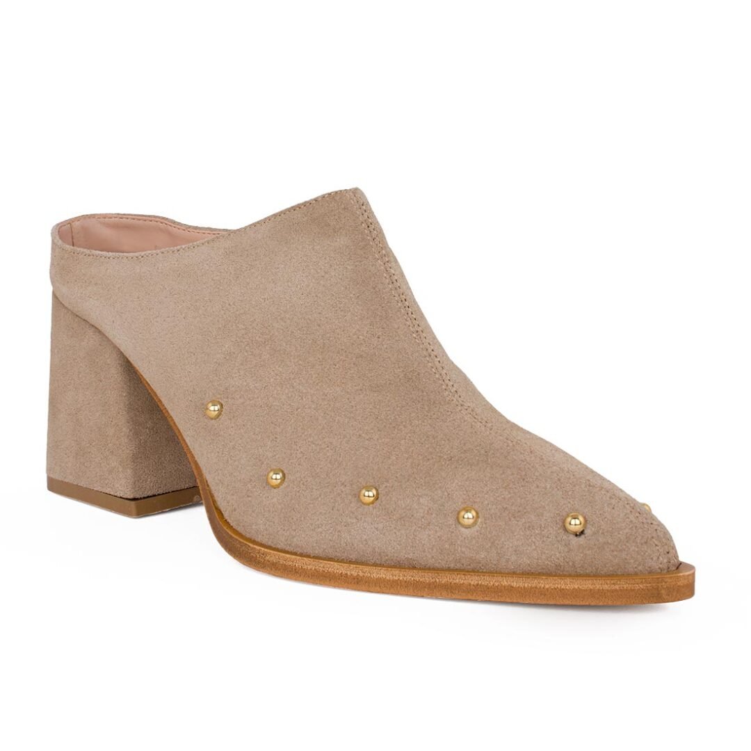 iATHENS ΓΥΝΑΙΚΕΙΑ ΔΕΡΜΑΤΙΝΑ COWBOY MULES B603 BEIGE - Image 2