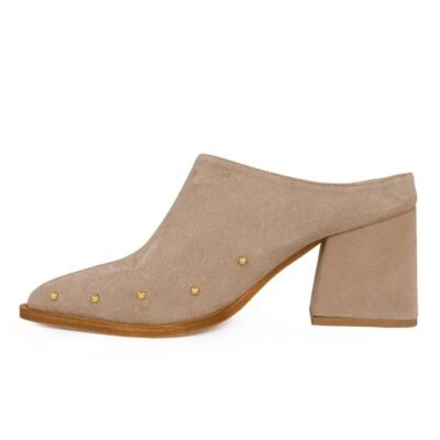 iATHENS ΓΥΝΑΙΚΕΙΑ ΔΕΡΜΑΤΙΝΑ COWBOY MULES B603 BEIGE - Image 3