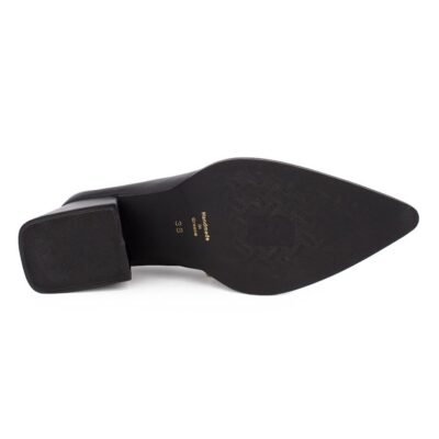 iATHENS ΓΥΝΑΙΚΕΙΑ ΔΕΡΜΑΤΙΝΑ COWBOY MULES B603 BLACK - Image 4