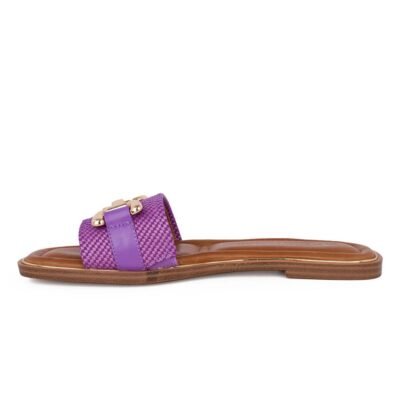 TAMARIS ΓΥΝΑΙΚΕΙΕΣ ΔΕΡΜΑΤΙΝΕΣ FLAT ΠΑΝΤΟΦΛΕΣ 1-27100-42 563 LIGHT PURPLE - Image 3