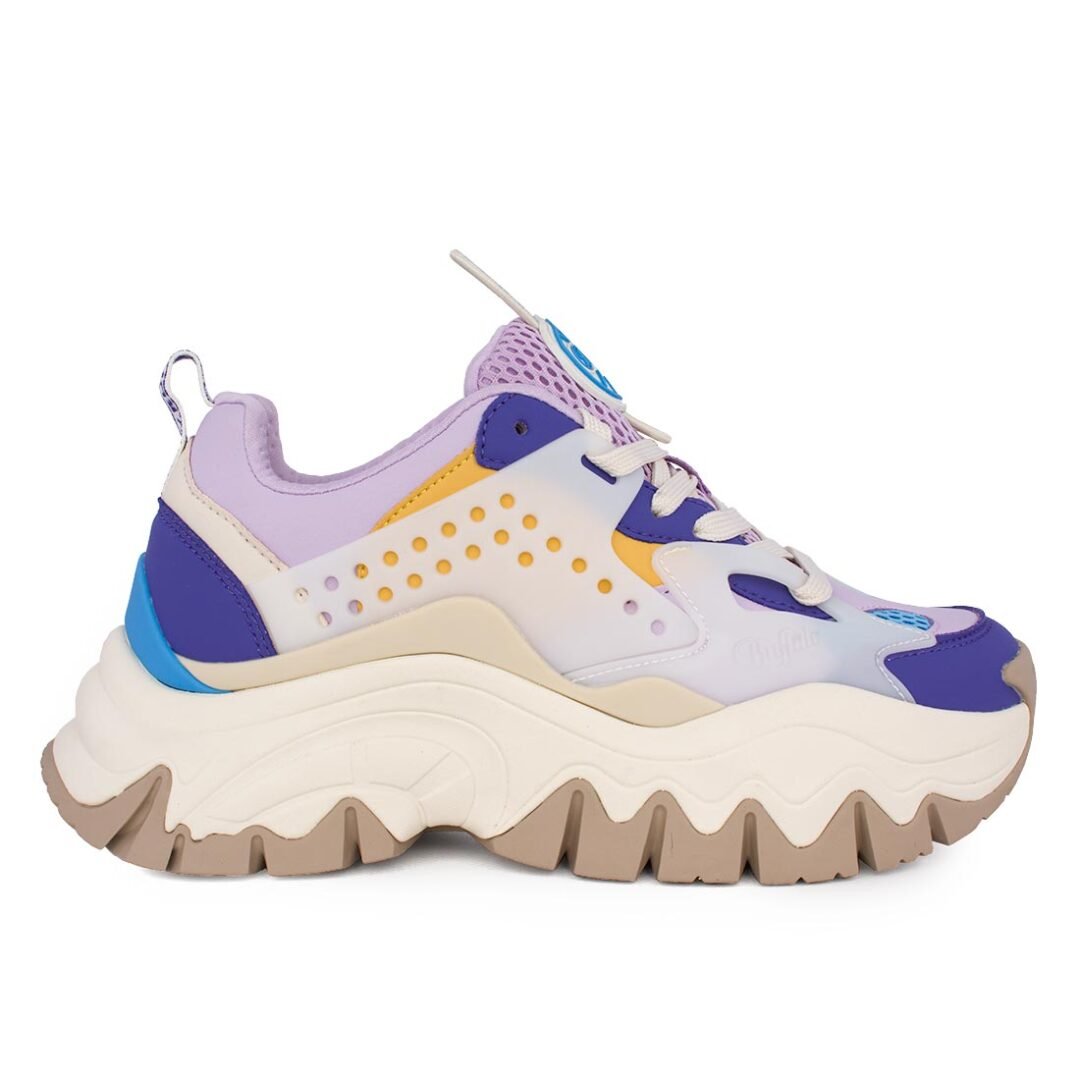 BUFFALO ΓΥΝΑΙΚΕΙΑ SNEAKERS TRAIL ONE PURPLE/YELLOW