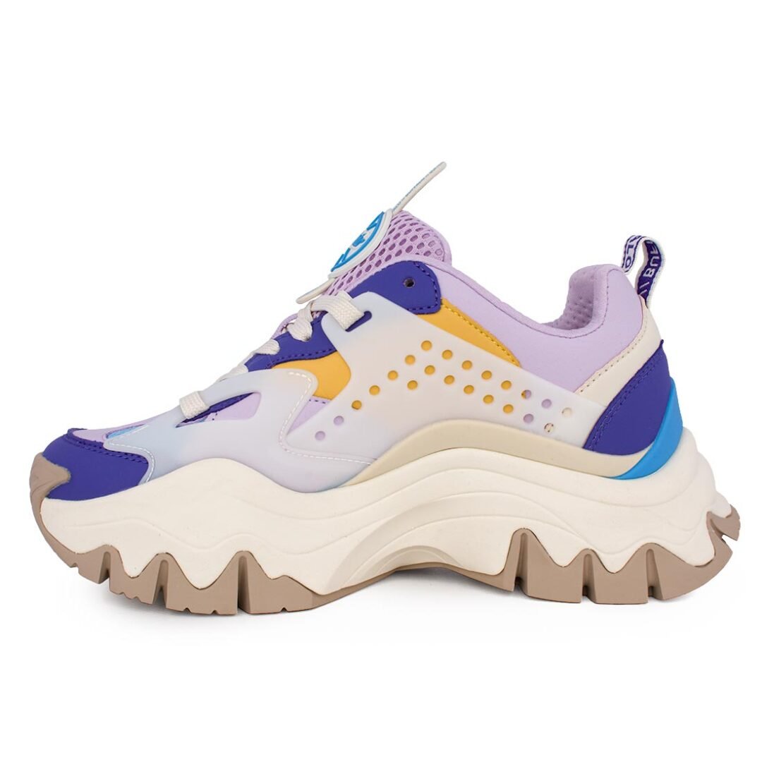 BUFFALO ΓΥΝΑΙΚΕΙΑ SNEAKERS TRAIL ONE PURPLE/YELLOW - Image 3