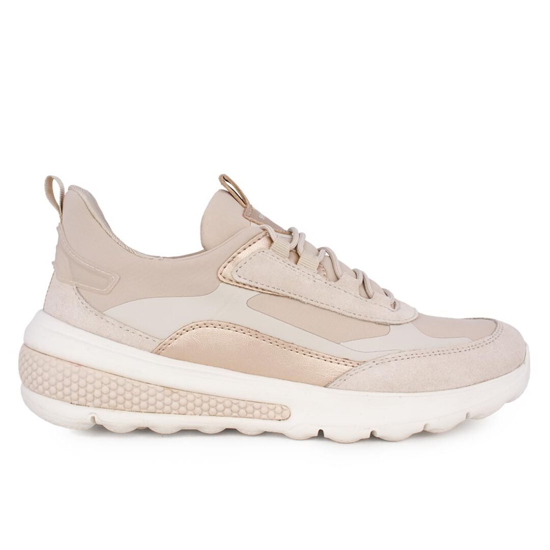 GEOX ΓΥΝΑΙΚΕΙΑ ΥΦΑΣΜΑΤΙΝΑ SNEAKERS SPHERICA ACTIF E LIGHT SAND