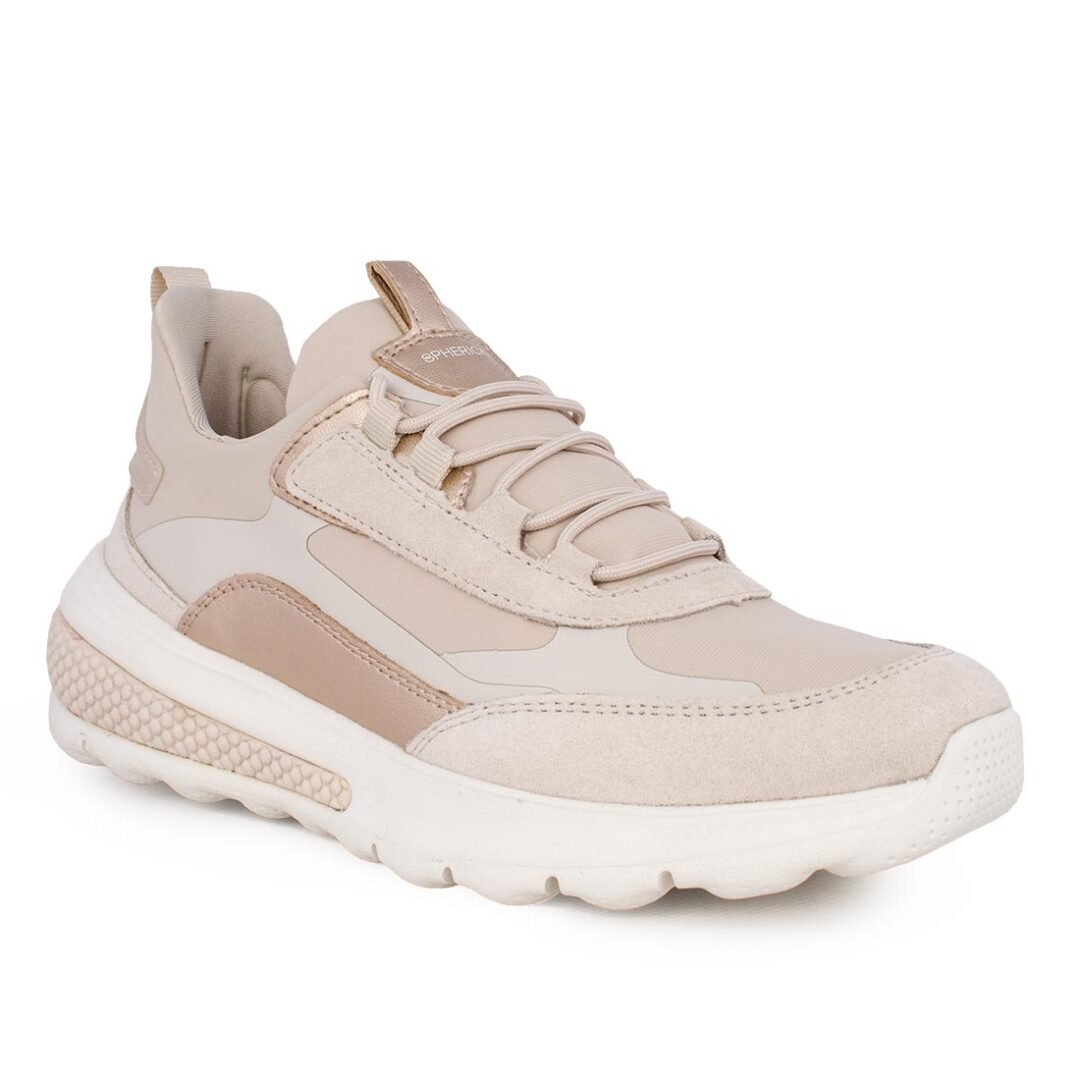 GEOX ΓΥΝΑΙΚΕΙΑ ΥΦΑΣΜΑΤΙΝΑ SNEAKERS SPHERICA ACTIF E LIGHT SAND - Image 2