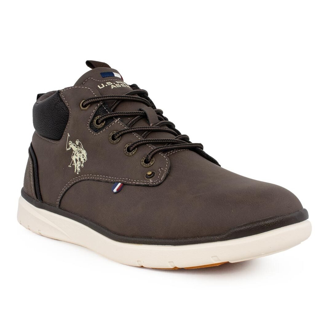 US POLO ΑΝΔΡΙΚΑ ΜΠΟΤΑΚΙΑ YGOR004A BROWN - Image 2