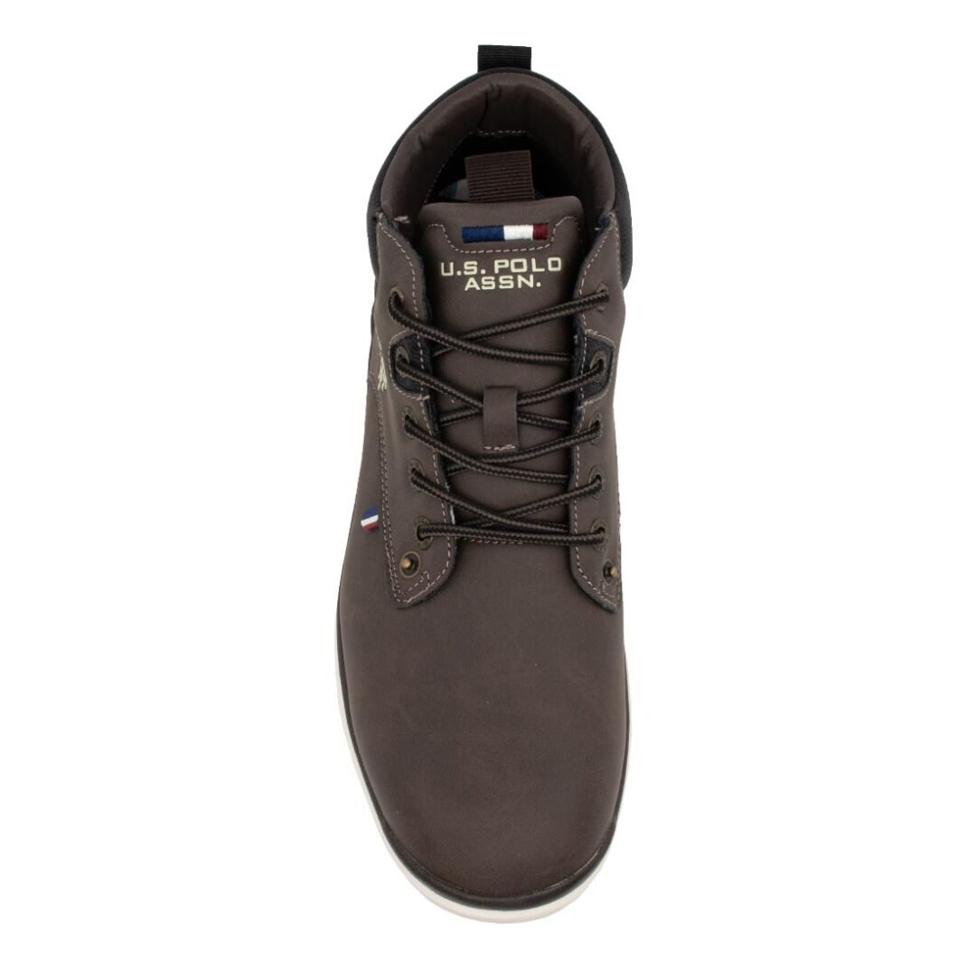 US POLO ΑΝΔΡΙΚΑ ΜΠΟΤΑΚΙΑ YGOR004A BROWN - Image 5