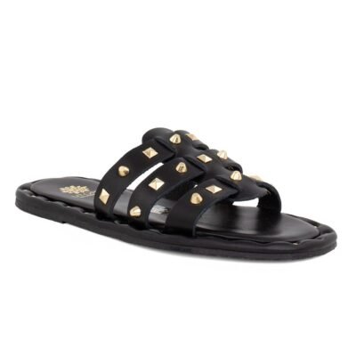 UTOPIA SANDALS ΓΥΝΑΙΚΕΙΑ ΔΕΡΜΑΤΙΝΑ FLAT ΣΑΝΔΑΛΙΑ U11-003 ΜΑΥΡΑ - Image 2