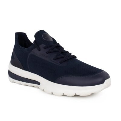 GEOX ΑΝΔΡΙΚΑ ΥΦΑΣΜΑΤΙΝΑ COMFORT SNEAKERS SPHERICA ACTIF A NAVY KNITTED TEXTILE - Image 2