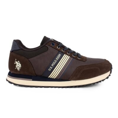 US POLO ΑΝΔΡΙΚΑ SNEAKERS XIRIO001C BROWN