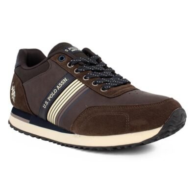 US POLO ΑΝΔΡΙΚΑ SNEAKERS XIRIO001C BROWN - Image 2