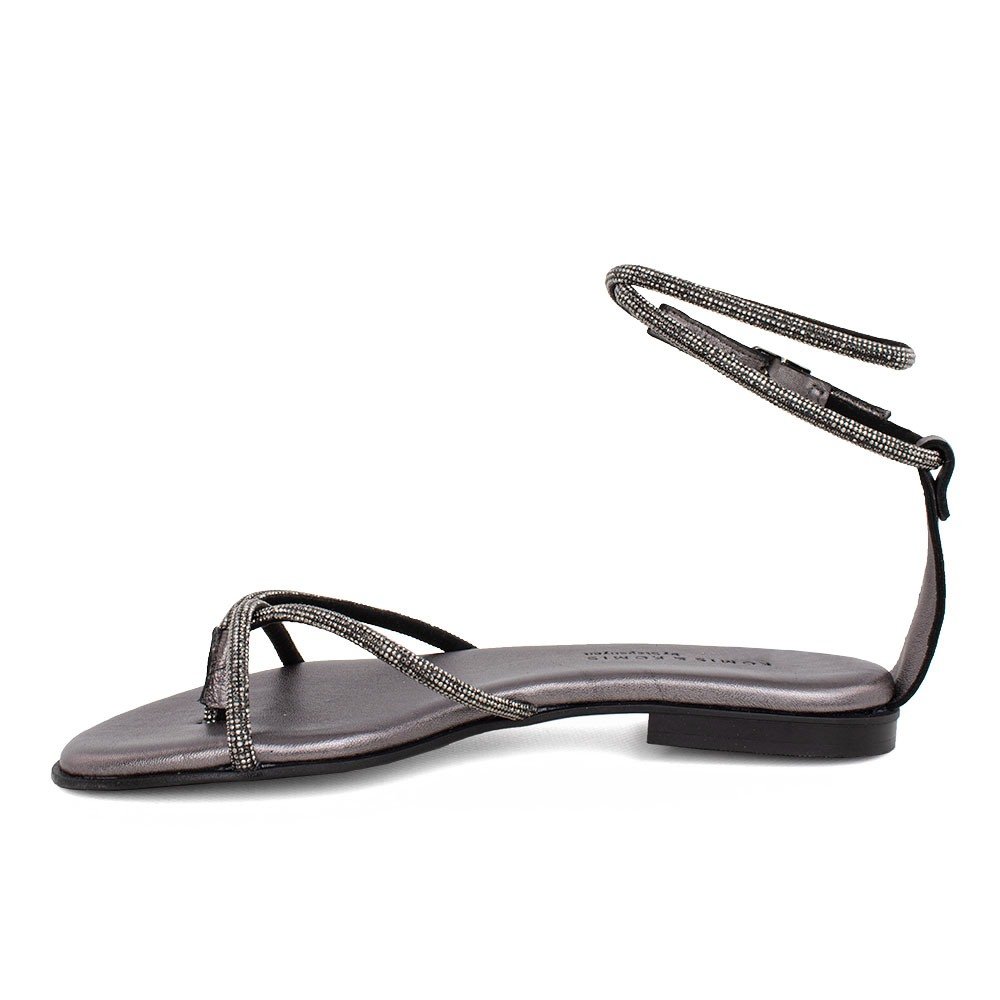 KOMIS & KOMIS ΓΥΝΑΙΚΕΙΑ ΔΕΡΜΑΤΙΝΑ FLAT ΠΕΔΙΛΑ K222 ΑΤΣΑΛΙ - Image 3