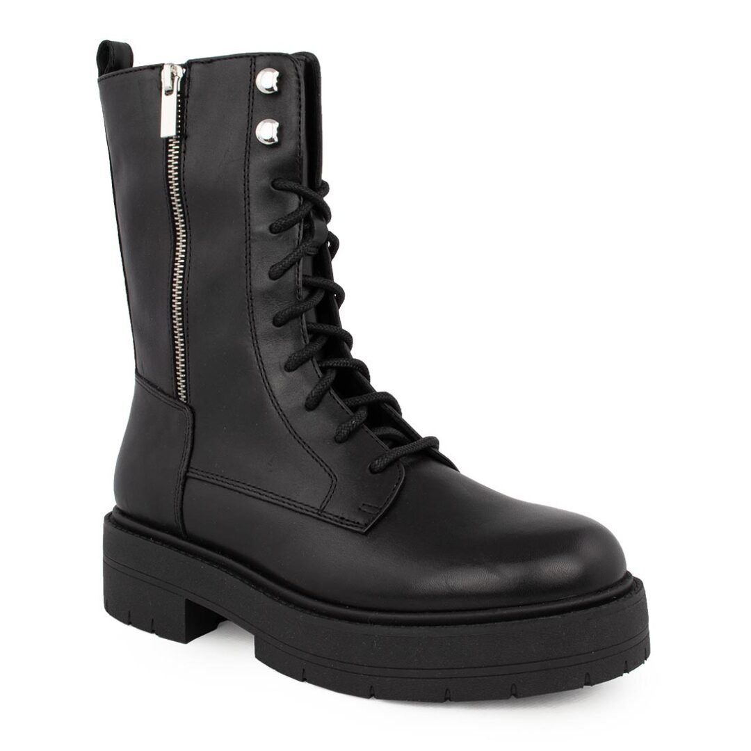 GEOX ΓΥΝΑΙΚΕΙΑ ΔΕΡΜΑΤΙΝΑ COMFORT ΑΡΒΥΛΑΚΙΑ D SPHERICA EC7 J BLACK - Image 2