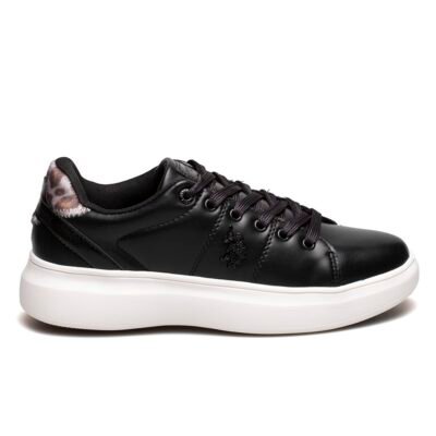 US POLO ΓΥΝΑΙΚΕΙΑ SNEAKERS JEWEL002 ΜΑΥΡΑ