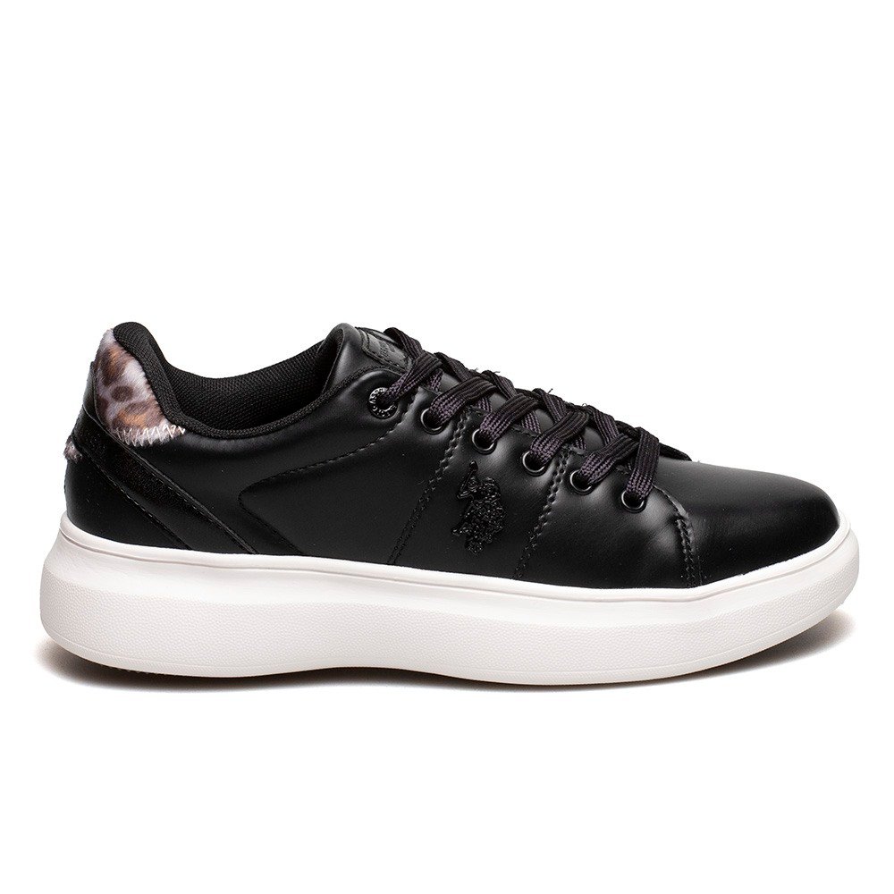 US POLO ΓΥΝΑΙΚΕΙΑ SNEAKERS JEWEL002 ΜΑΥΡΑ