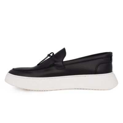 PERLAMODA ΑΝΔΡΙΚΑ ΔΕΡΜΑΤΙΝΑ LOAFERS MOCIV BLACK - Image 3