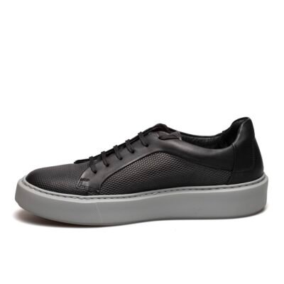 ROBINSON ΑΝΔΡΙΚΑ ΔΕΡΜΑΤΙΝΑ XLight SNEAKERS 2261 ΜΑΥΡΑ - Image 3