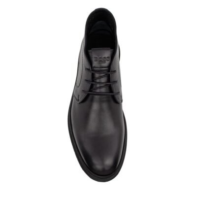 BOSS SHOES ΑΝΔΡΙΚΑ ΔΕΡΜΑΤΙΝΑ ΜΠΟΤΑΚΙΑ X6793 BLACK - Image 5