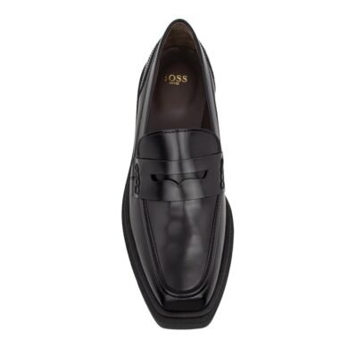BOSS SHOES ΓΥΝΑΙΚΕΙΑ ΔΕΡΜΑΤΙΝΑ LOAFERS XWB341 BLACK - Image 5