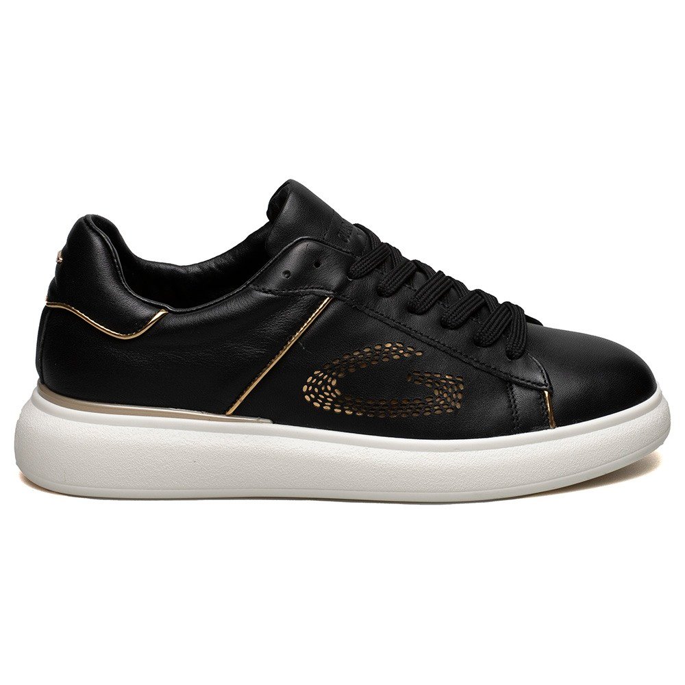 GUARDIANI ΓΥΝΑΙΚΕΙΑ ΔΕΡΜΑΤΙΝΑ SNEAKERS KING 0016 LOW W ΜΑΥΡΑ