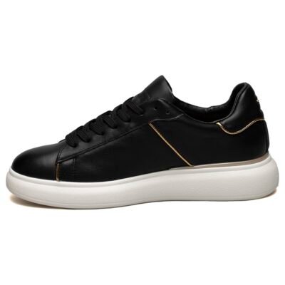 GUARDIANI ΓΥΝΑΙΚΕΙΑ ΔΕΡΜΑΤΙΝΑ SNEAKERS KING 0016 LOW W ΜΑΥΡΑ - Image 3