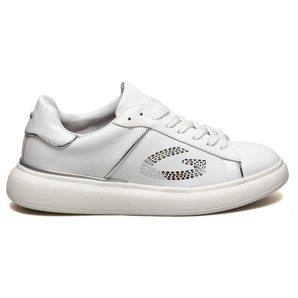 GUARDIANI ΓΥΝΑΙΚΕΙΑ ΔΕΡΜΑΤΙΝΑ SNEAKERS KING 0016 LOW W ΛΕΥΚΑ