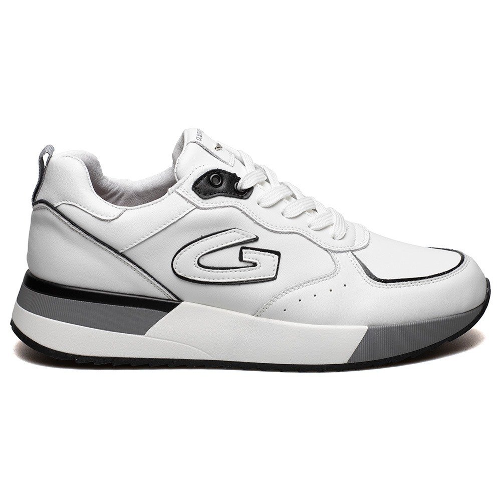 GUARDIANI ΑΝΔΡΙΚΑ ΔΕΡΜΑΤΙΝΑ SNEAKERS WINNER 0071 LOW M ΛΕΥΚΑ