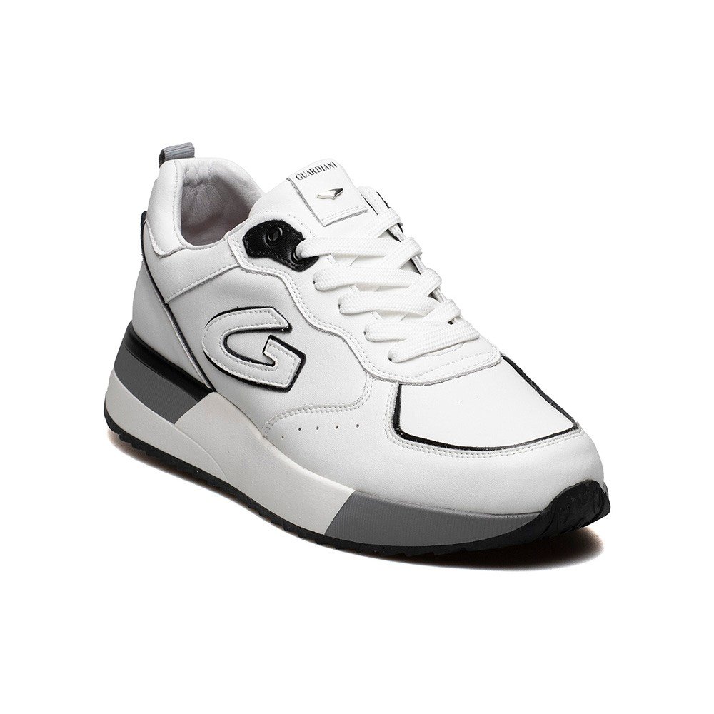 GUARDIANI ΑΝΔΡΙΚΑ ΔΕΡΜΑΤΙΝΑ SNEAKERS WINNER 0071 LOW M ΛΕΥΚΑ - Image 2
