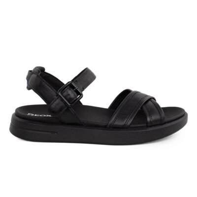 GEOX ΓΥΝΑΙΚΕΙΑ ΔΕΡΜΑΤΙΝΑ COMFORT ΣΑΝΔΑΛΙΑ XAND 2S B ΜΑΥΡΑ