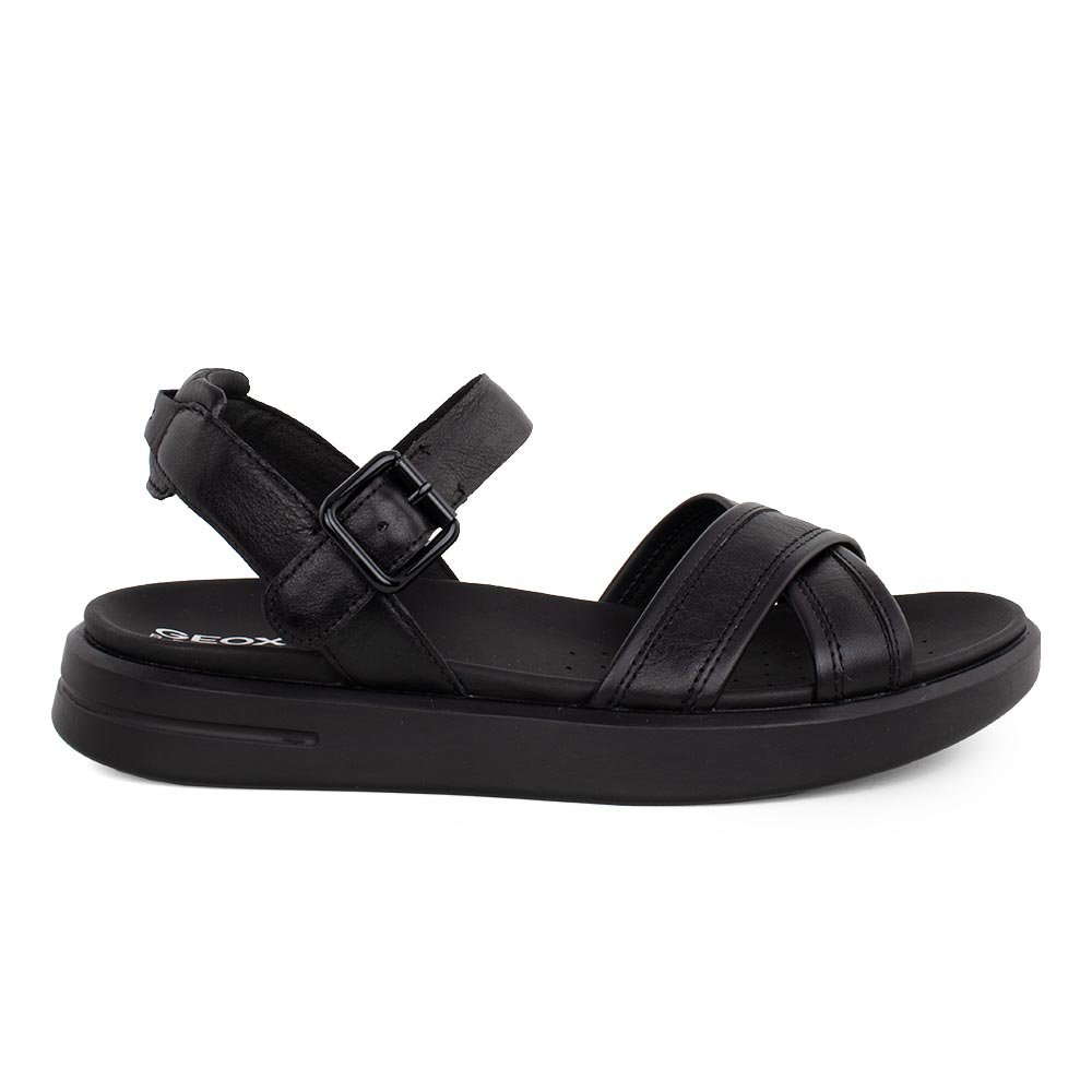 GEOX ΓΥΝΑΙΚΕΙΑ ΔΕΡΜΑΤΙΝΑ COMFORT ΣΑΝΔΑΛΙΑ XAND 2S B ΜΑΥΡΑ