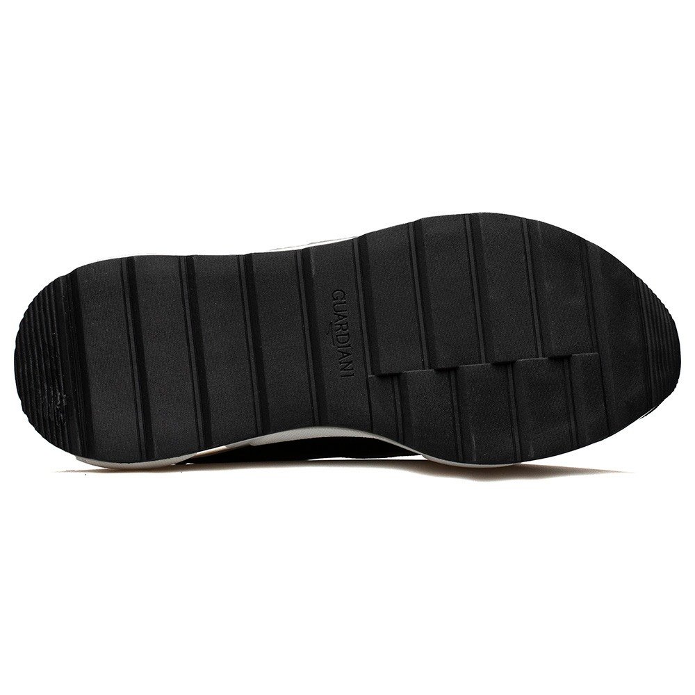 GUARDIANI ΑΝΔΡΙΚΑ ΔΕΡΜΑΤΙΝΑ SNEAKERS CIRCLES 0074 LOW M ΜΑΥΡΑ - Image 4