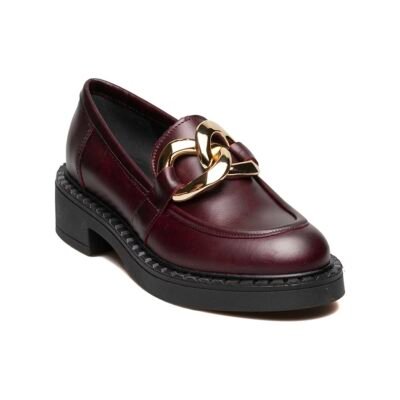 FRAU ΓΥΝΑΙΚΕΙΑ ΔΕΡΜΑΤΙΝΑ LOAFERS AVATAR ΜΠΟΡΝΤΩ - Image 2